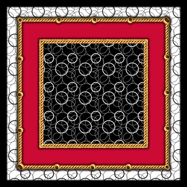 طرح روسری هندسی