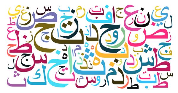 ابر متن الفبای عربی به شکل مربع