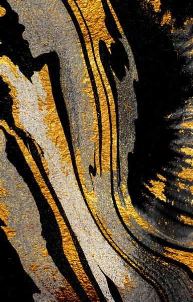 کریستال عقیق چرخش طلایی طراحی هنری احیای هنر باستان شرقی Suminagashi - هنر باستانی سنگ مرمر ژاپنی شاهکار هنر طراحی بافت کاغذی عجیب و غریب