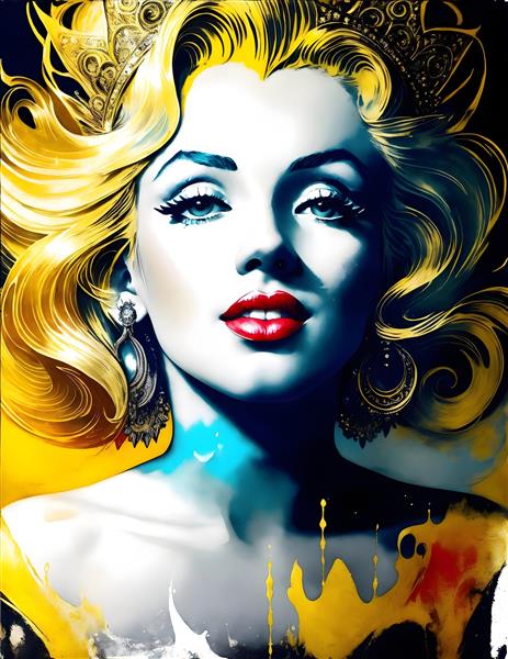 لاکچری و زیبایی طرح پوستر مرلین مونرو