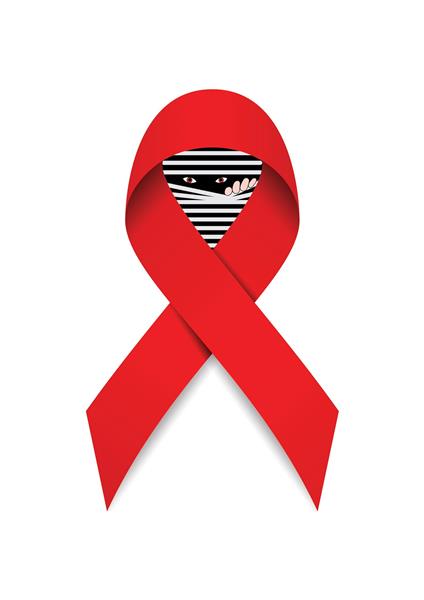 پوستر ایدز، بیماری پنهان یا سندرم نقص ایمنی اکتسابی