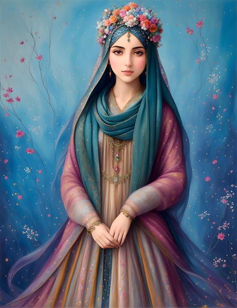 ظرافت و هنر ایرانی در نقاشی های رنگی