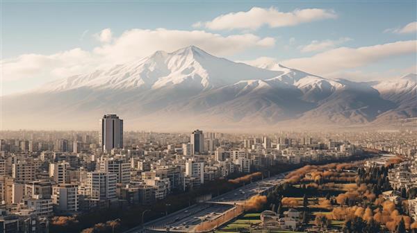 نمای بالا از تهران خیالی