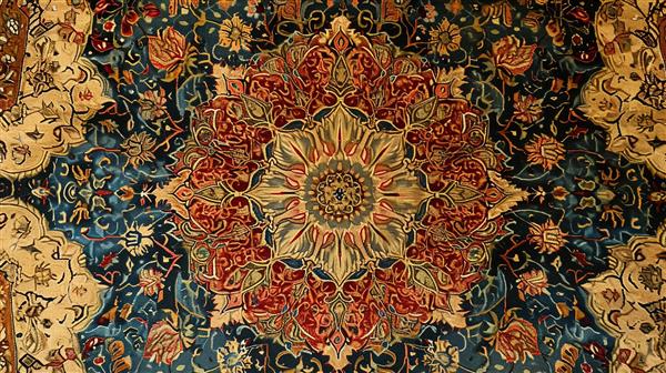 نمونه ای از یک فرش ایرانی
