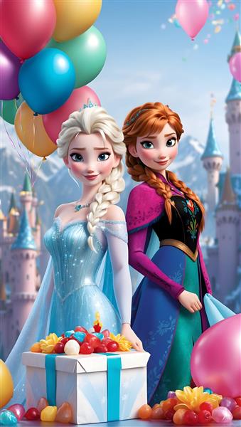  عکس السا و آنا ۱۰۰۰