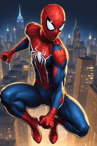 پوستر انیمیشنی مرد عنکبوتی برای فیلم های سینمایی