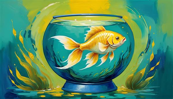 عکس نقاشی رنگ روغن تنگ ماهی، هدیه ای ماندگار برای نوروز
