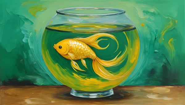نقاشی رنگ روغن تنگ ماهی، یادآور خاطرات خوش نوروز