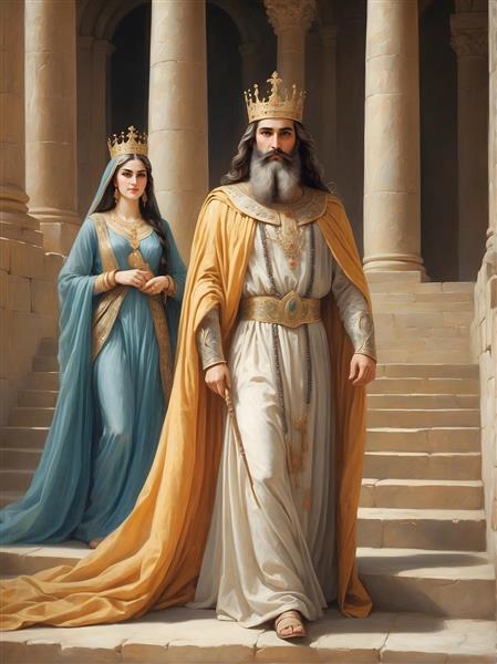 عظمت و شکوه هخامنشیان در تصویرسازی از پادشاه و ملکه
