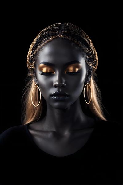 عکاسی پرتره از زنان سیاه پوست با جواهرات و لباس های شیک