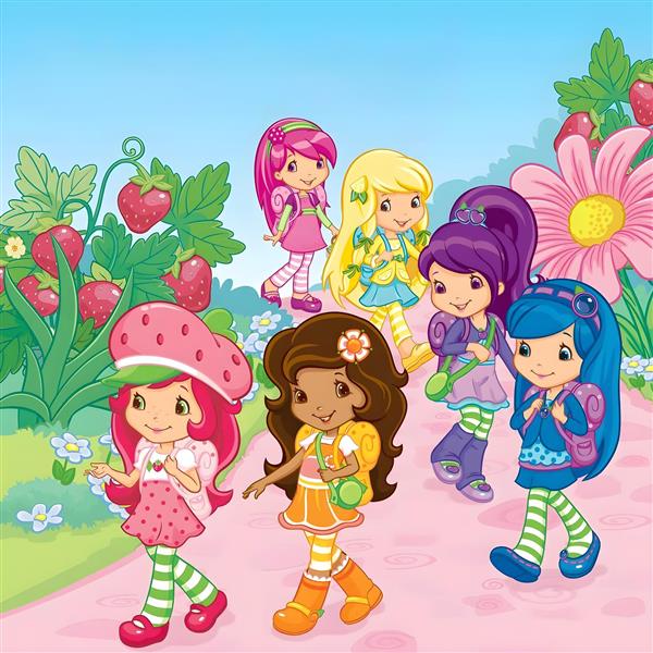  عکس دختر توت فرنگی و دوستانش