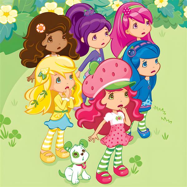  عکس دختر توت فرنگی و دوستانش