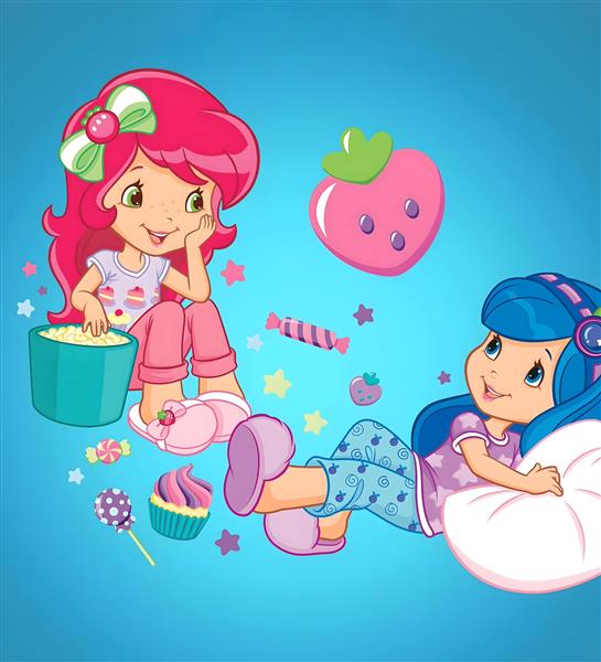  عکس دختر توت فرنگی و دوستانش