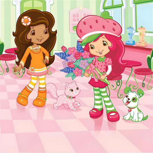  عکس دختر توت فرنگی و دوستانش