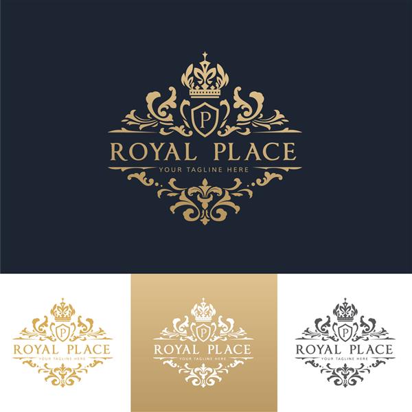 الگوی لوگوی Royal Place Luxury