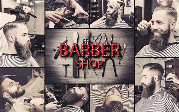  بک گراند ارایشگری مردانه