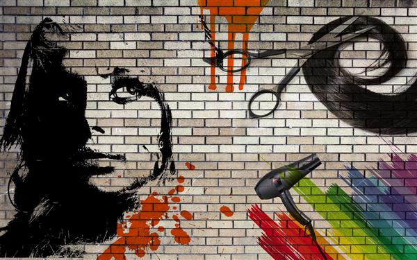 بنر آرایشگاه مردانه لایه باز رایگان