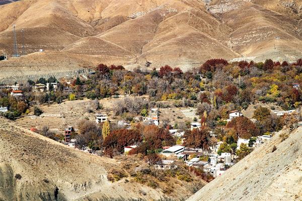 مناظر زیبای پاییز روستا روستای برغان عکاسی پاییز