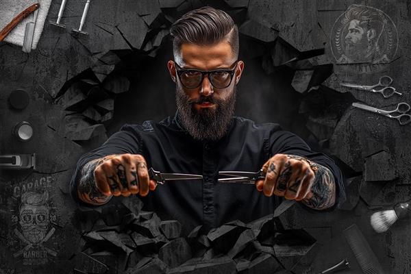  بک گراند ارایشگری مردانه