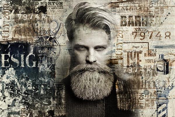  بک گراند ارایشگری مردانه