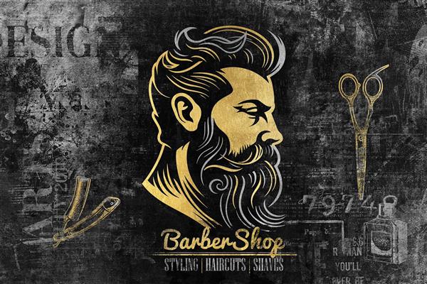 بنر آرایشگاه مردانه لایه باز رایگان