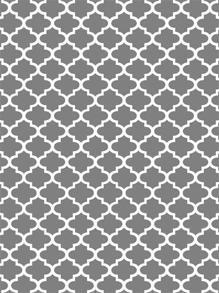 فرش هندسی طرح چهار لوزی خاکستری سفید برای دکوراسیون کلاسیک پگاه