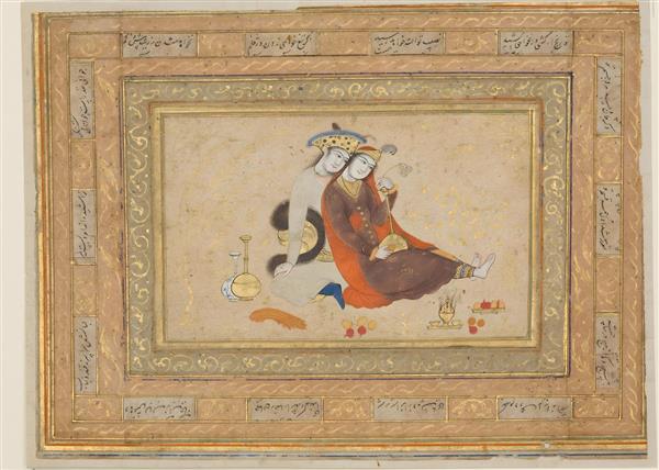 نگارگری عشاق در گلستان، از فراق‌نامه سلمان ساوجی، اصفهان