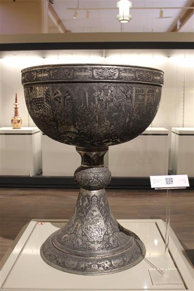 سنگاب مسی با روکش قلع (موزه بانک ملی)