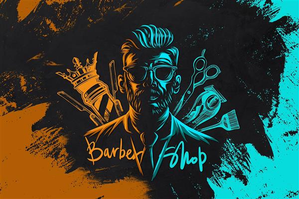  بک گراند ارایشگری مردانه