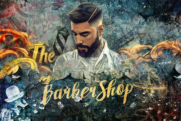  بک گراند ارایشگری مردانه