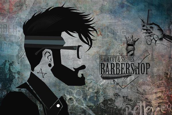  بک گراند ارایشگری مردانه