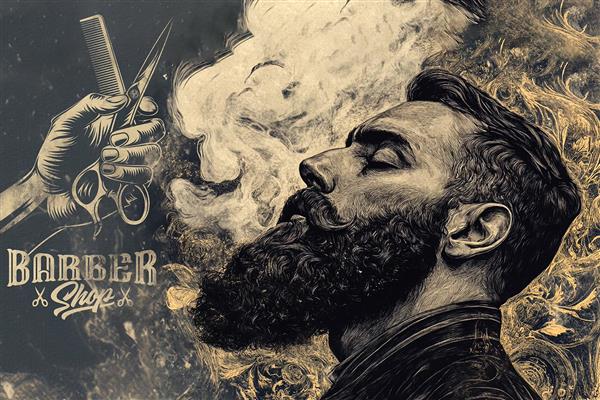  بک گراند ارایشگری مردانه