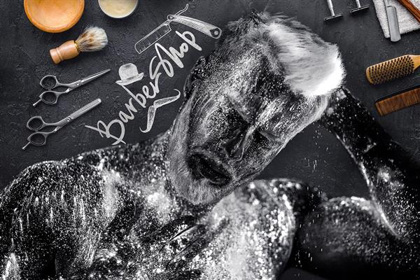  بک گراند ارایشگری مردانه