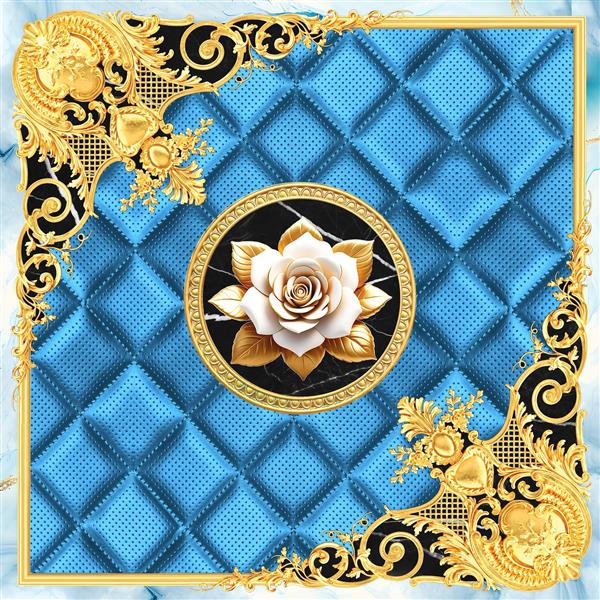 کاشی کف دیجیتال سرامیک طراحی سه بعدی طراحی گرافیکی پس زمینه برجسته چرمی آبی