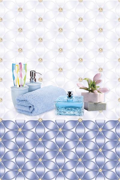 کاشی های دیوار دیجیتال رنگارنگ طراحی برای حمام