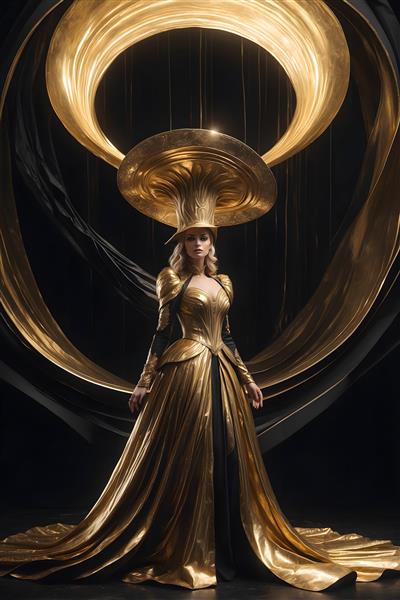 رقص با لباس طلایی سلطنتی