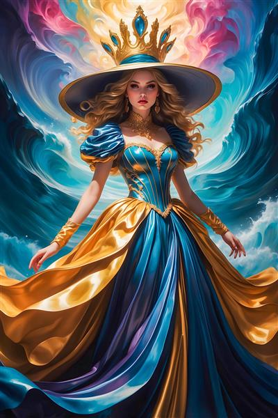 پرتره مجلسی با کلاه بزرگ