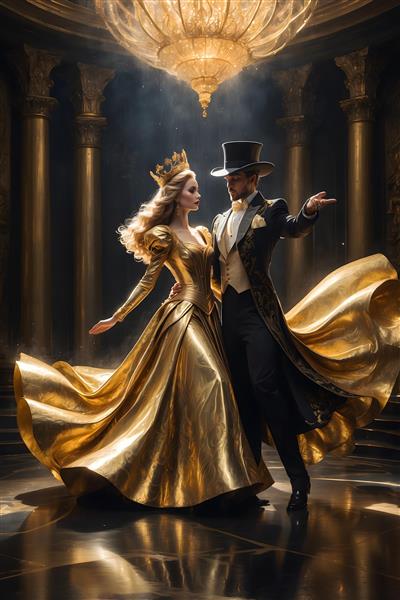 زوج کلاسیک در حال رقص