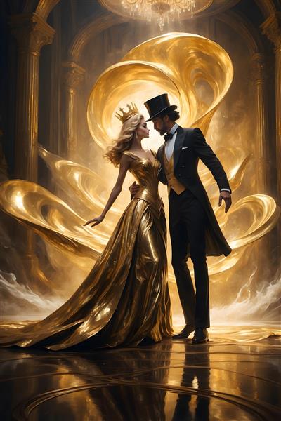 زوج طلایی در کاخ