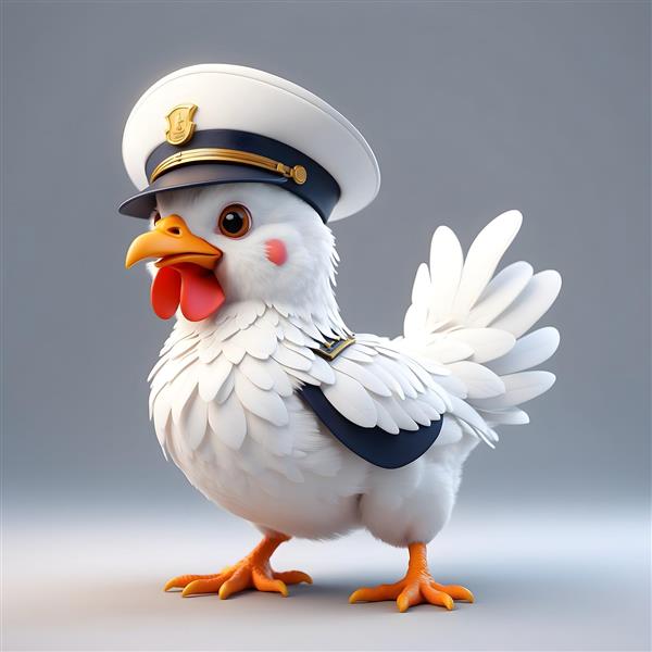 مرغ کاپیتان کلاه سفید