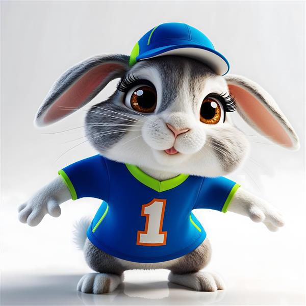 خرگوش دخترانه آبی شماره ۱