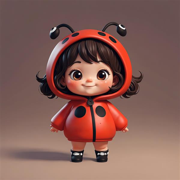 تصویر سه‌بعدی دختر پلیس بامزه با کلاه و یونیفرم آبی، در کنار تابلوی ایست مناسب طرح‌های ترافیکی