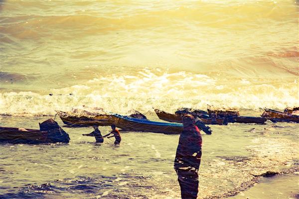 امواج زندگی در دریای خزر؛ شاهکار عکاسی مولتی اکسپوژر هنری از طبیعت ایران