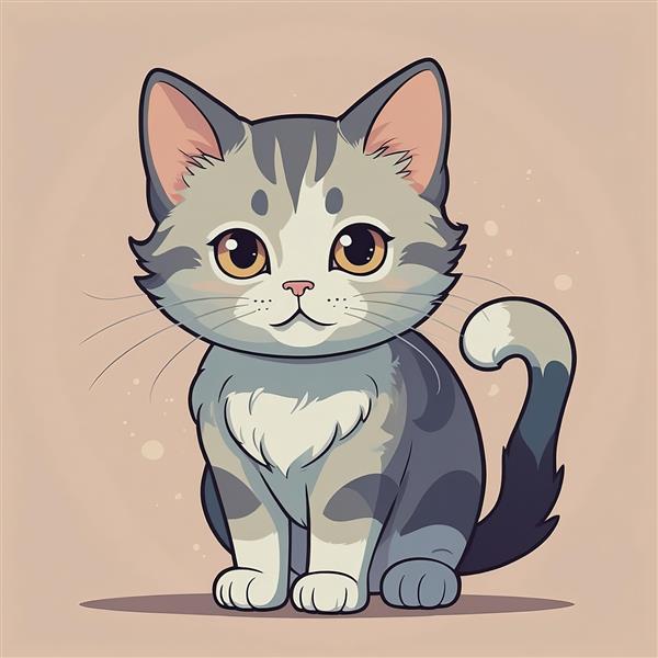 بچه گربه سفید با شال گردن صورتی گره خورده و چشمان عسلی