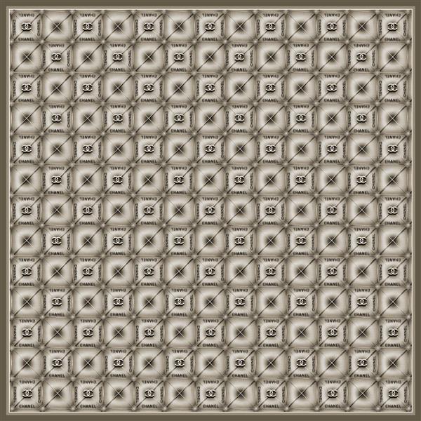 طرح روسری پترن مشبک سه‌بعدی بافت‌دار با تم رنگی خنثی بژ و قهوه‌ای روشن