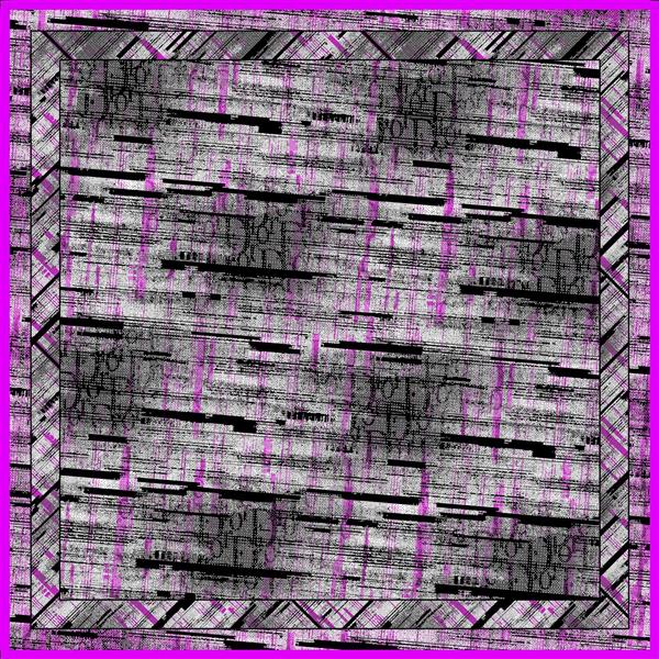 طرح انتزاعی خطوط نامنظم با پترن خاکستری و فریم ماژنتا (مناسب چاپ تابلو دکوراتیو مدرن)