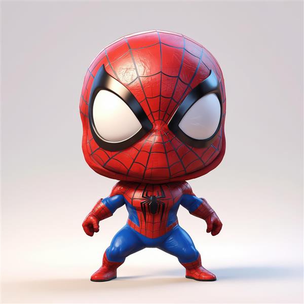 پوستر مرد عنکبوتی بامزه مناسب چاپ تابلو اتاق کودک