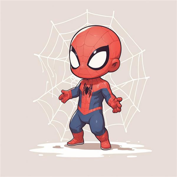 مرد عنکبوتی چیبی در حال استقبال