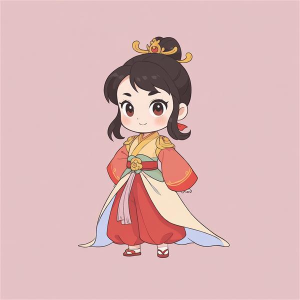 طرح گرافیکی مولان با لباس بلند رسمی و کیفیت چاپی عالی برای پوستر عریض