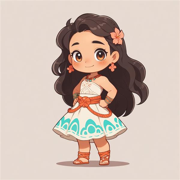 طرح گرافیکی باکیفیت موآنا دیزنی برای چاپ عریض و تابلو کودک